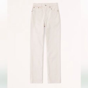 NWT Abercrombie & Fitch Curve Love Ultra High Rise 90s Straight Jean